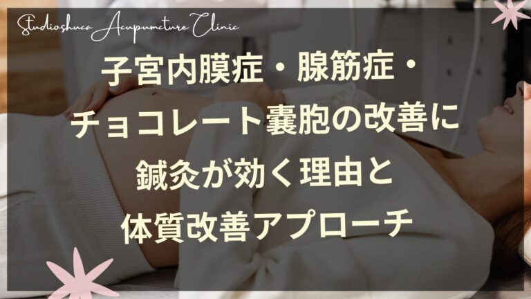 子宮内膜症・腺筋症・チョコレート嚢胞の改善に鍼灸が効く理由と体質改善アプローチ
