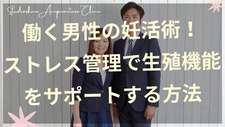 働く男性の妊活ストレス管理法を解説する柏市の鍼灸院