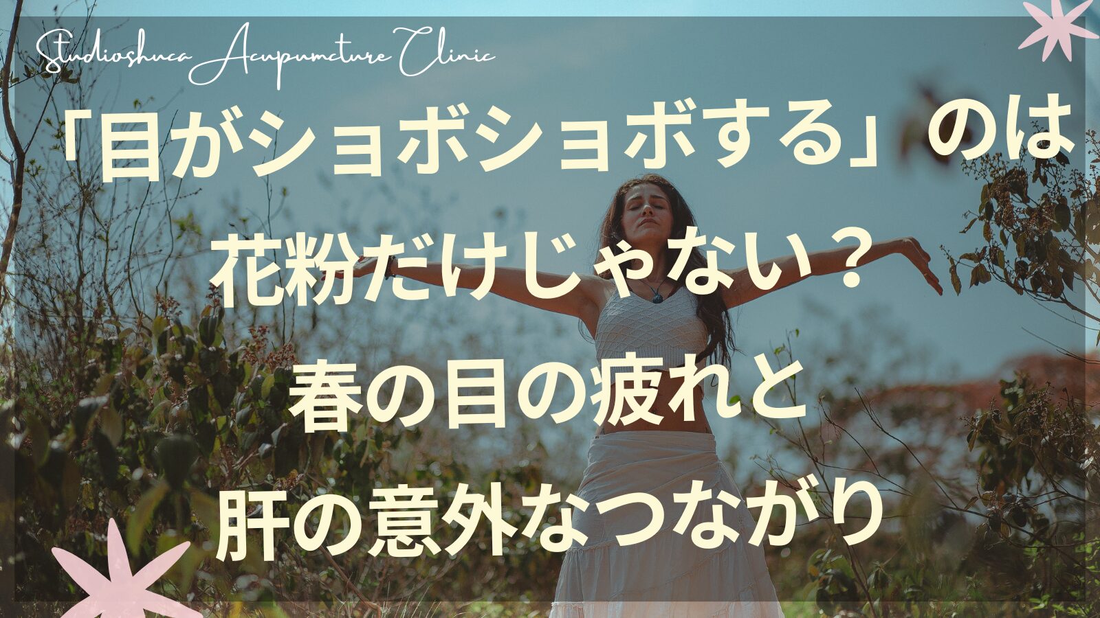 春の目の疲れと肝のつながりを東洋医学で解説｜柏市の鍼灸院スタジオシュカ