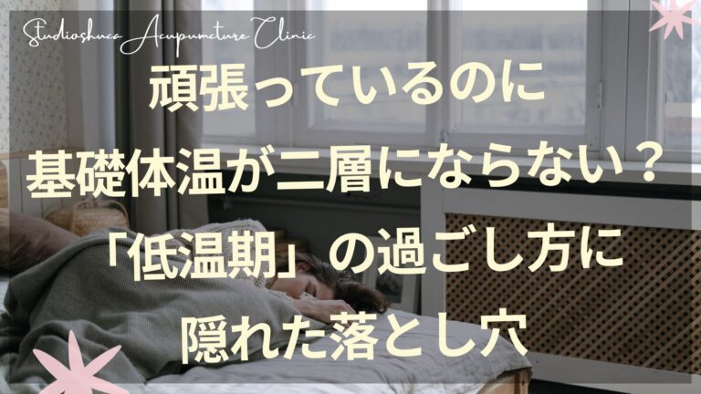 基礎体温が二層にならない悩みと低温期の過ごし方セルフケア